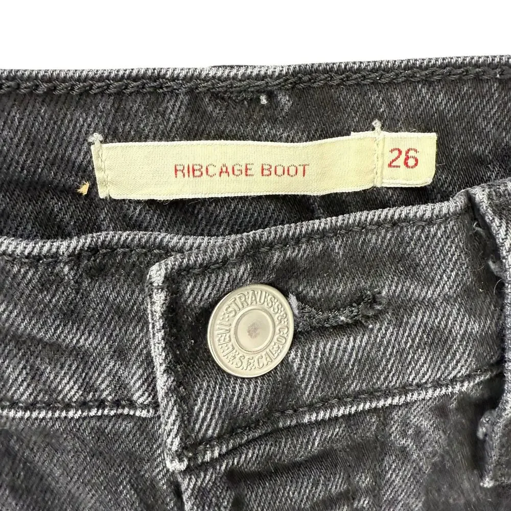 Levi Strauss Ribcage Boot Cut Jeans Size 26